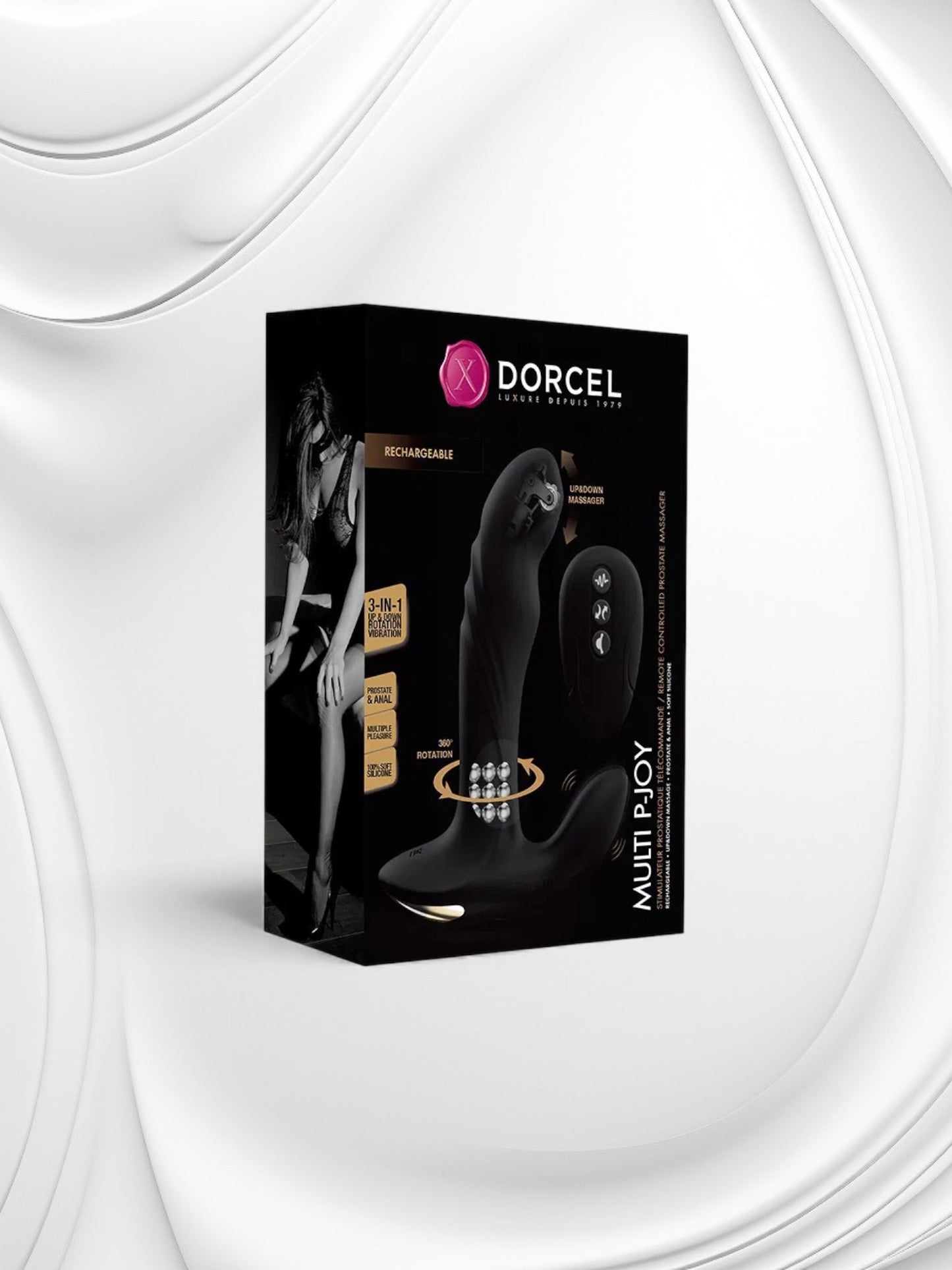 Rotating Prostate & Anal Massager with Remote Control