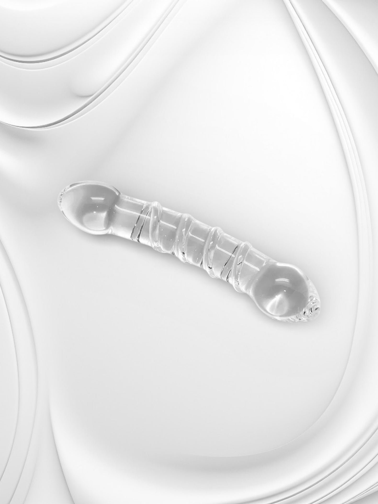 Glass Double Stimulator – Transparent