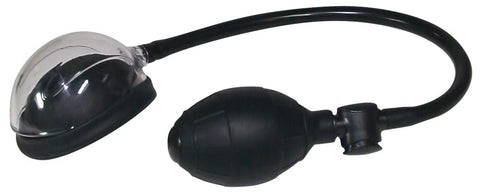 Zwarte Vacuümstimulator met Handpomp