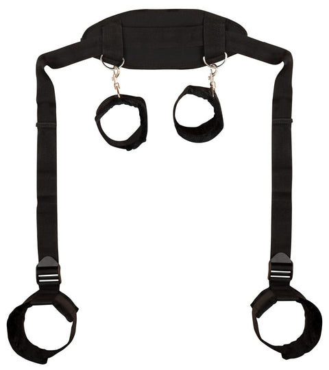 Bad Kitty Hals-, Pols- & Enkelboeien Set met Blinddoek – Zwart