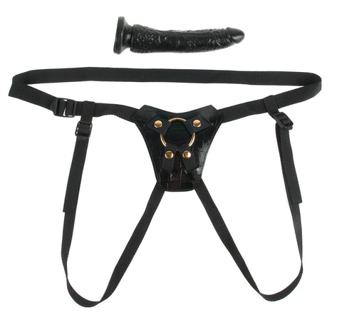 Fetish Fantasy Gold Designer Strap-On – Zwart