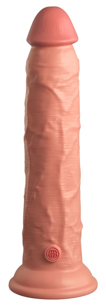 King Cock Elite 9 Inch Vibrerende Siliconen Dildo met Afstandsbediening