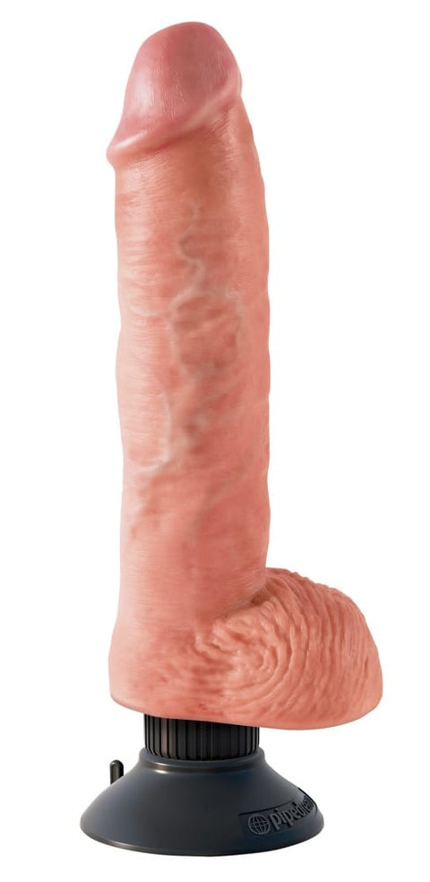 King Cock 10" Vibrerende Dildo met Zuignap