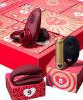 Topstukken uit de adventskalender Couples: Womanizer Liberty, We-Vibe Sync Lite en bulletvibrator met afstandsbediening