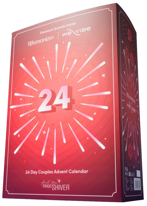 Magic Shiver erotische adventskalender Couples 2026, voorkant van de rode kalender