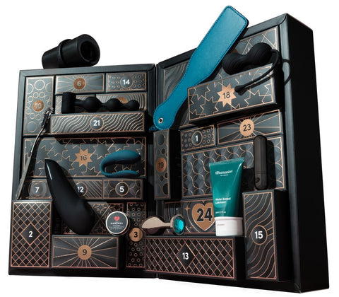 Adventskalender Luxury open met de topstukken zichtbaar