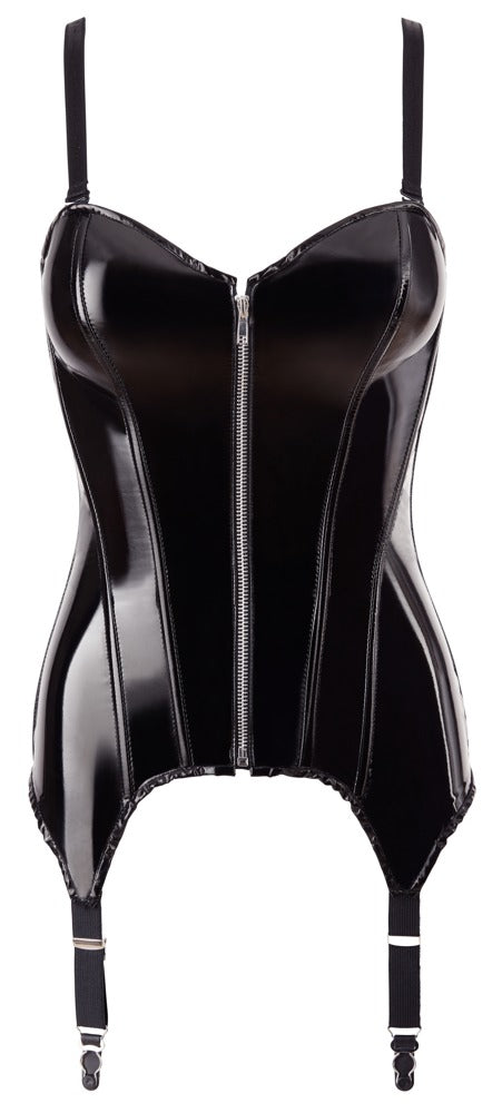 Black Level Lak Body met Jarretels – Zwart