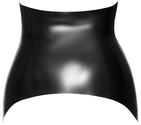 The Late X Zwarte Laklook Jarretelgordel met Hoge Taille
