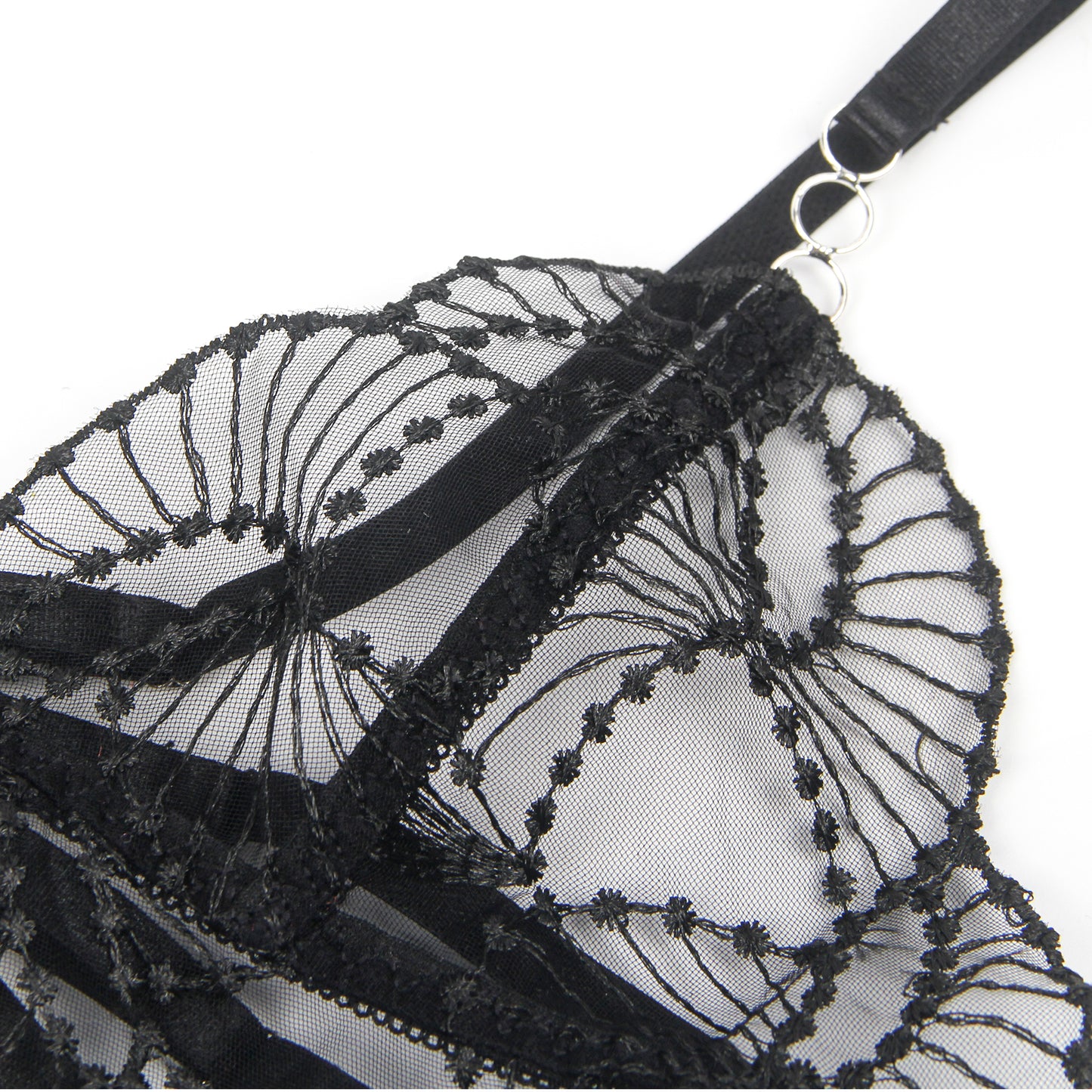 Lace Cut-Out Body Zwart – Open Back | Luxe Kant Body