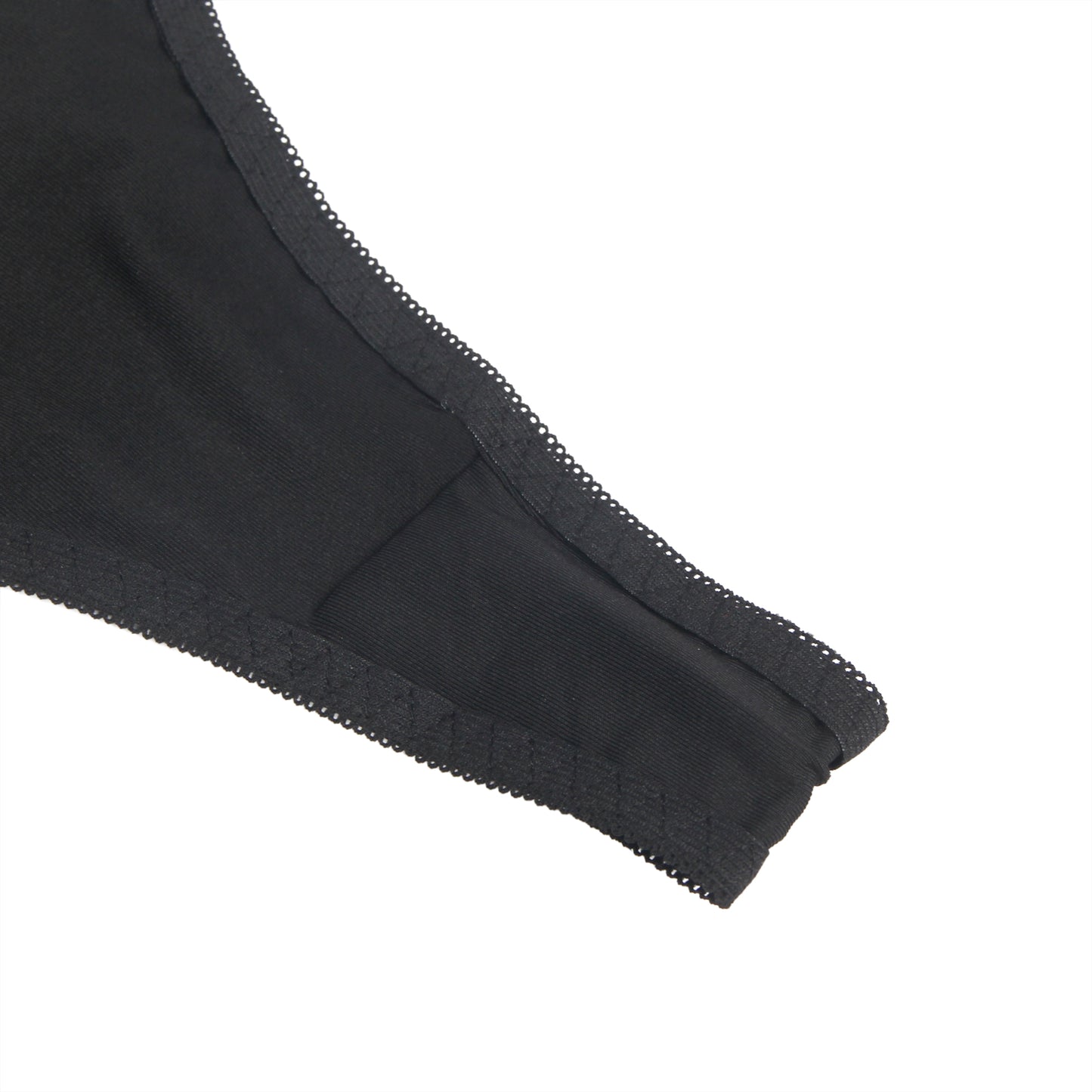 Strappy Lace Lingerie Set – Black