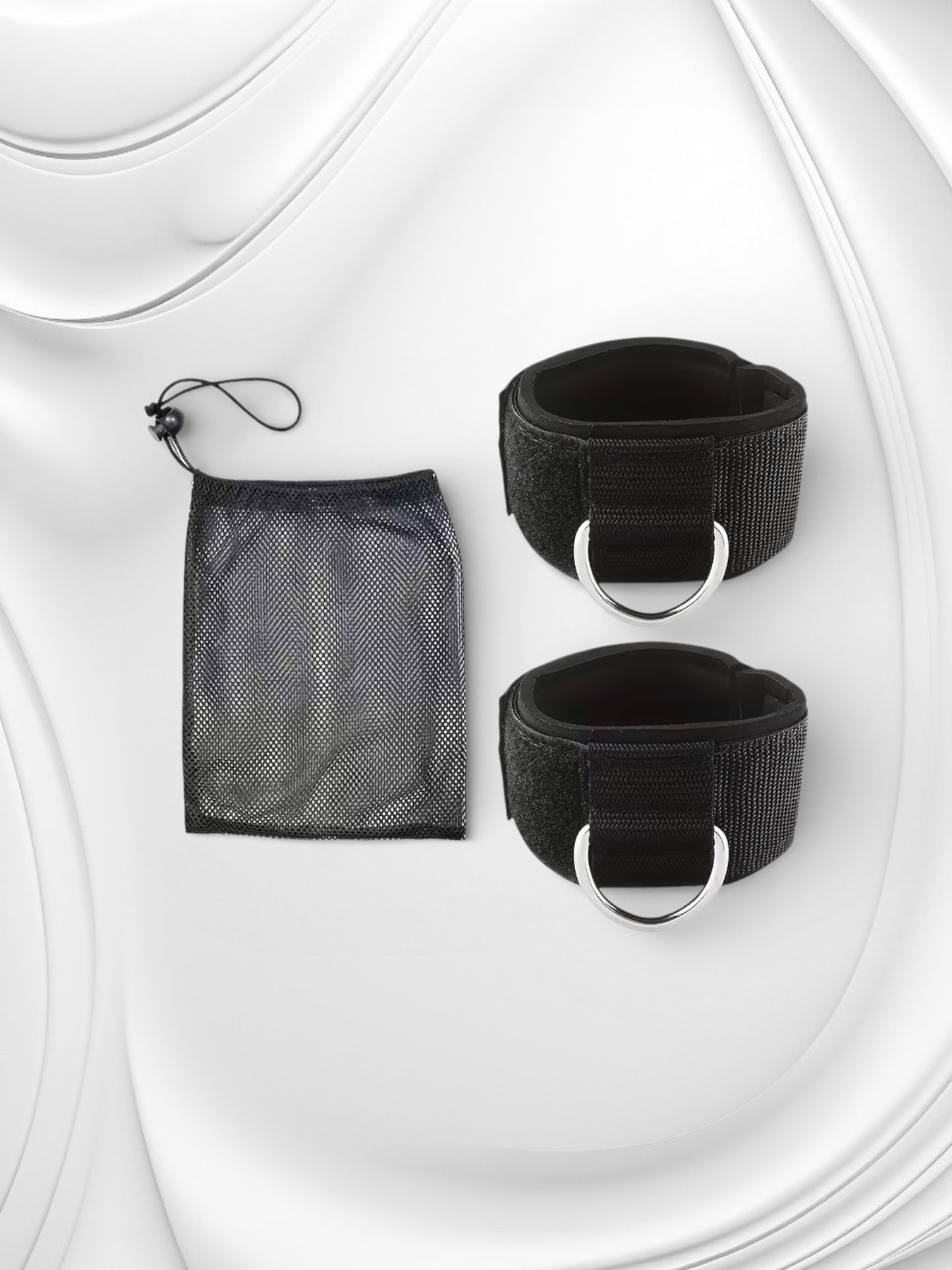 Luxe Verstelbare Polsboeien – Zwart (Comfort Fit & D-Ring)