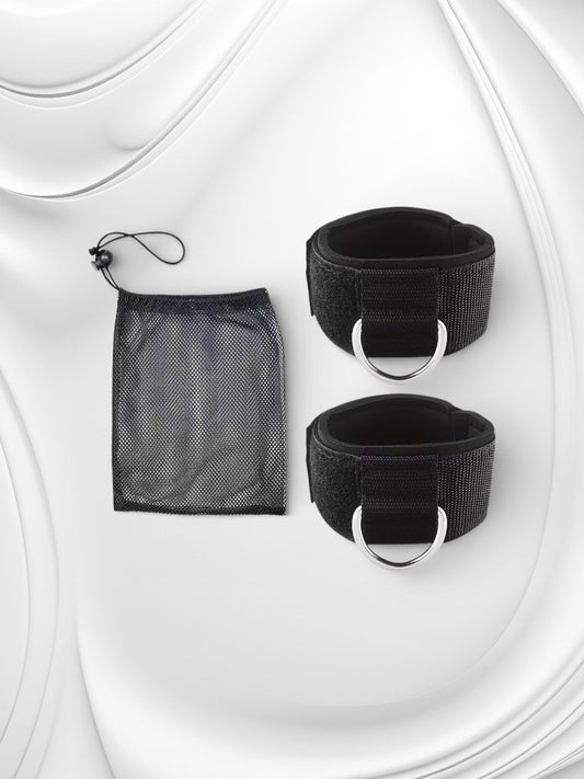 Luxe Verstelbare Polsboeien – Zwart (Comfort Fit & D-Ring)