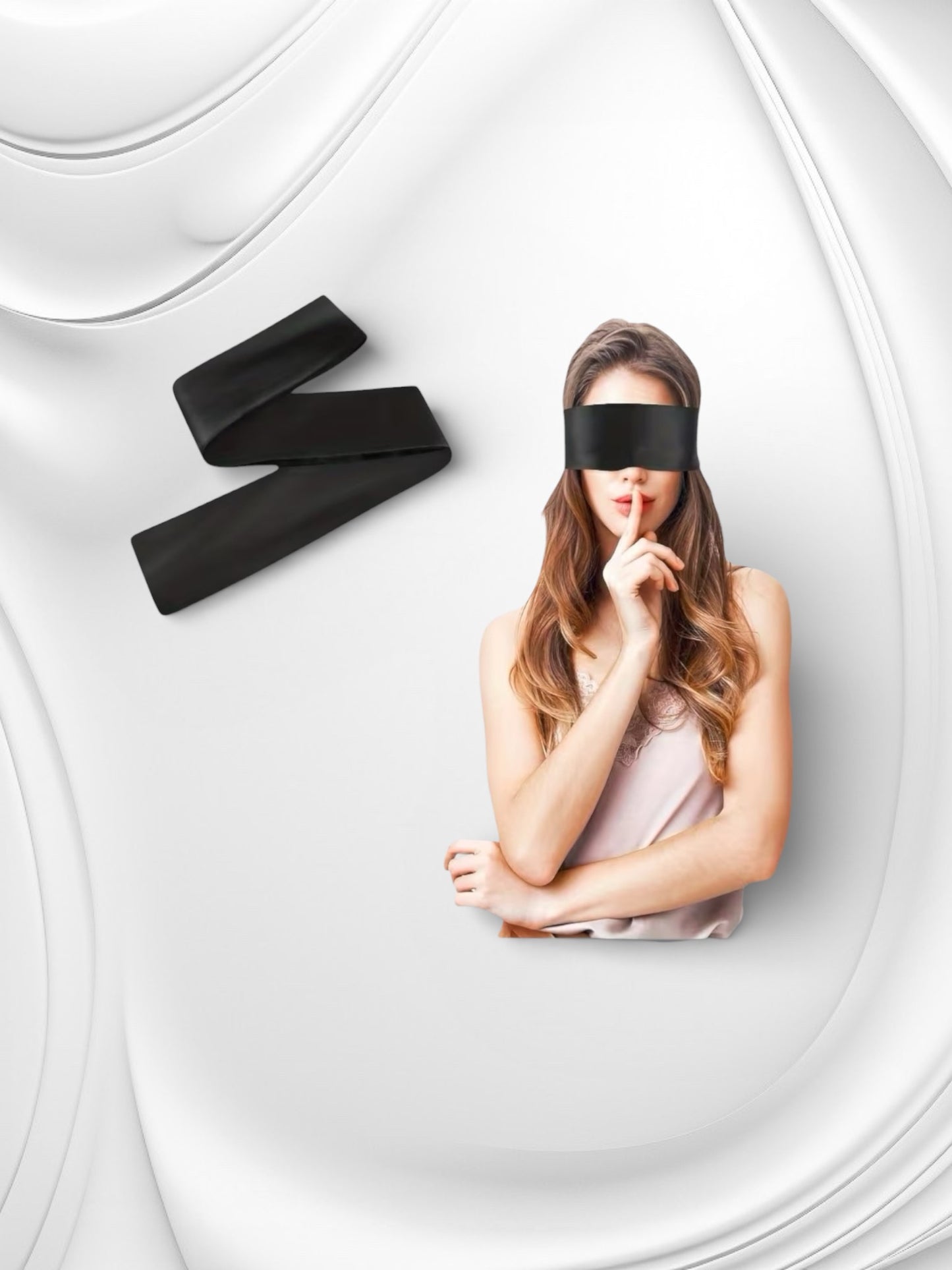 Satijnen Blinddoek – Zwart (Elegant & Sensueel)