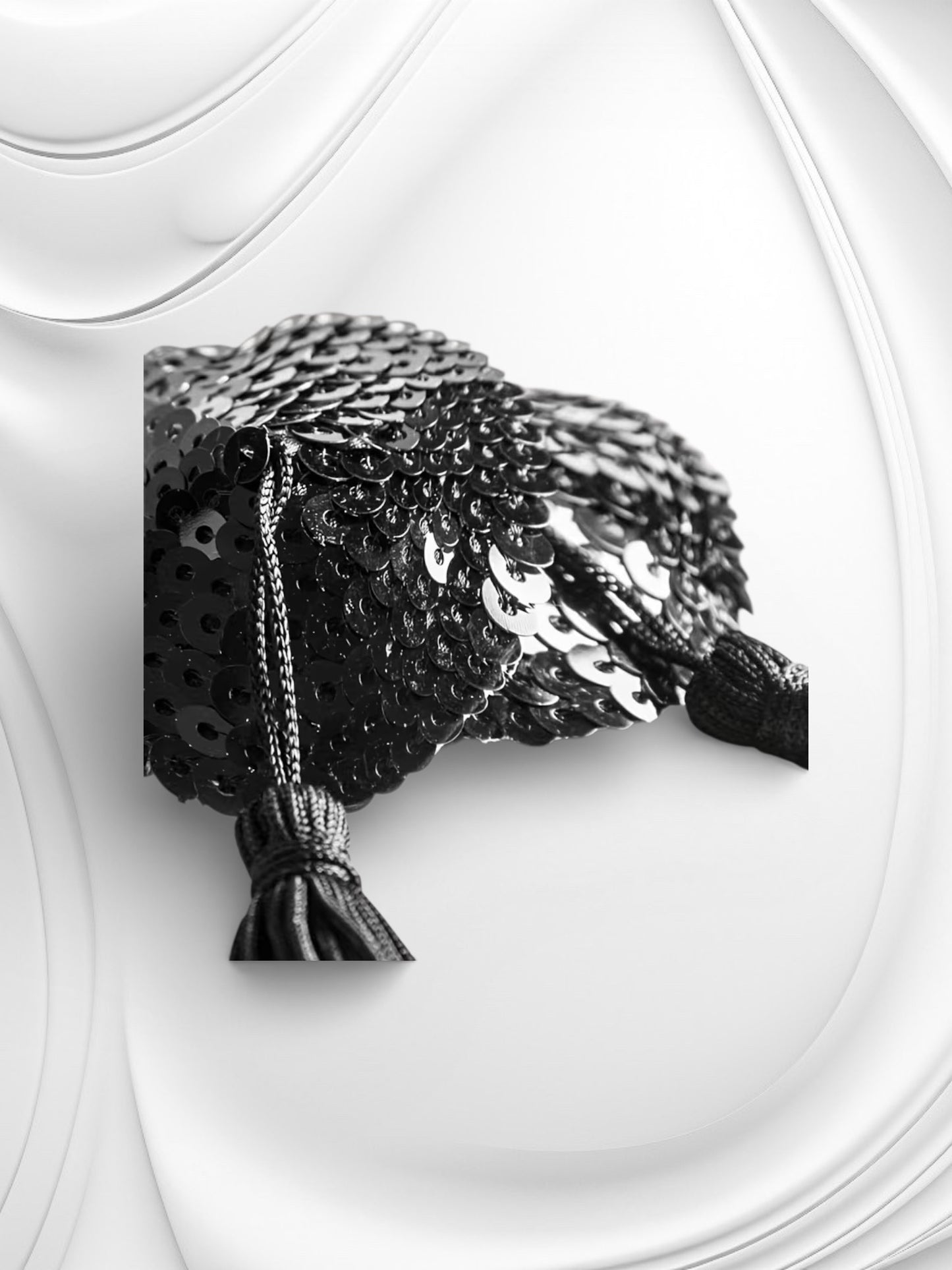 Zwarte Pailletten Tepelplakkers met Kwastjes – Erotische Nipple Covers