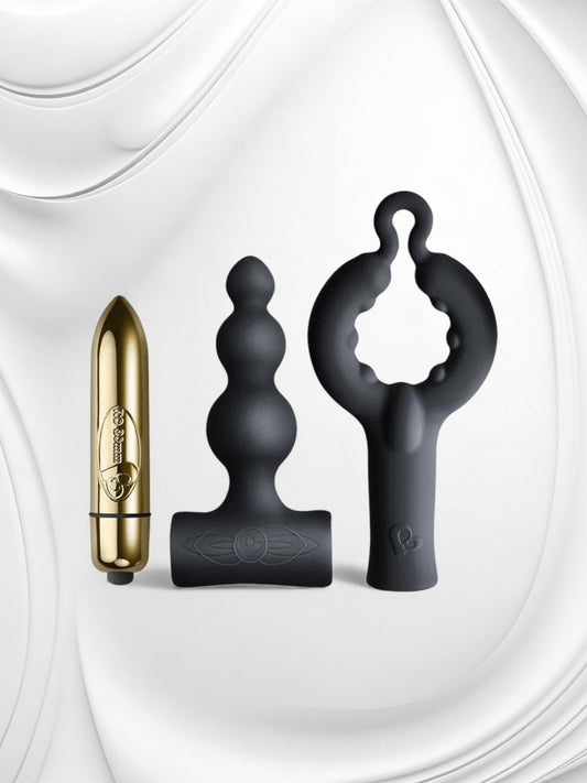 Rocks-Off Silhouette Be Mine Set – Black & Gold