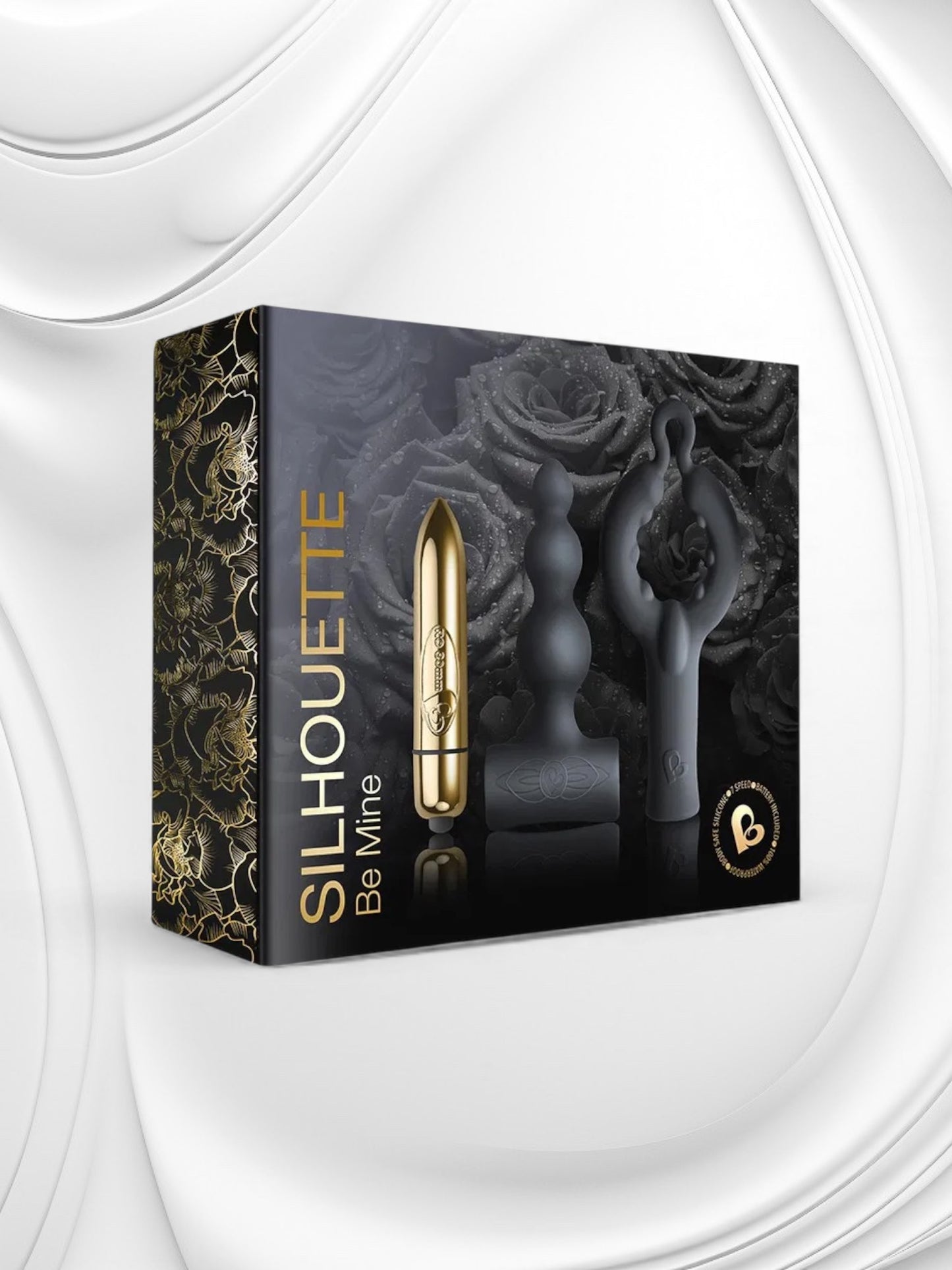 Rocks-Off Silhouette Be Mine Set – Black & Gold