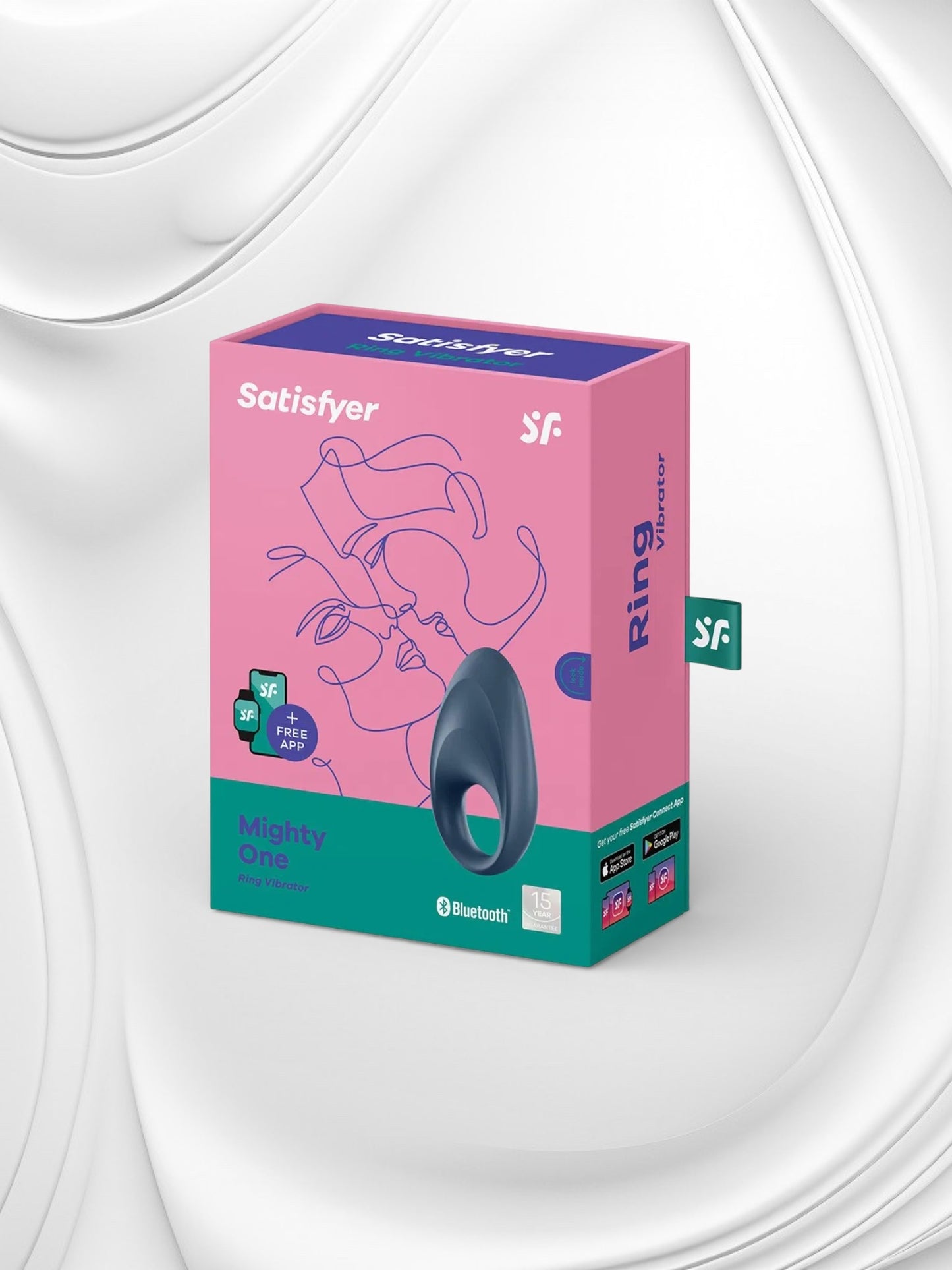 Satisfyer Mighty One – App Controlled Cockring (Blue)