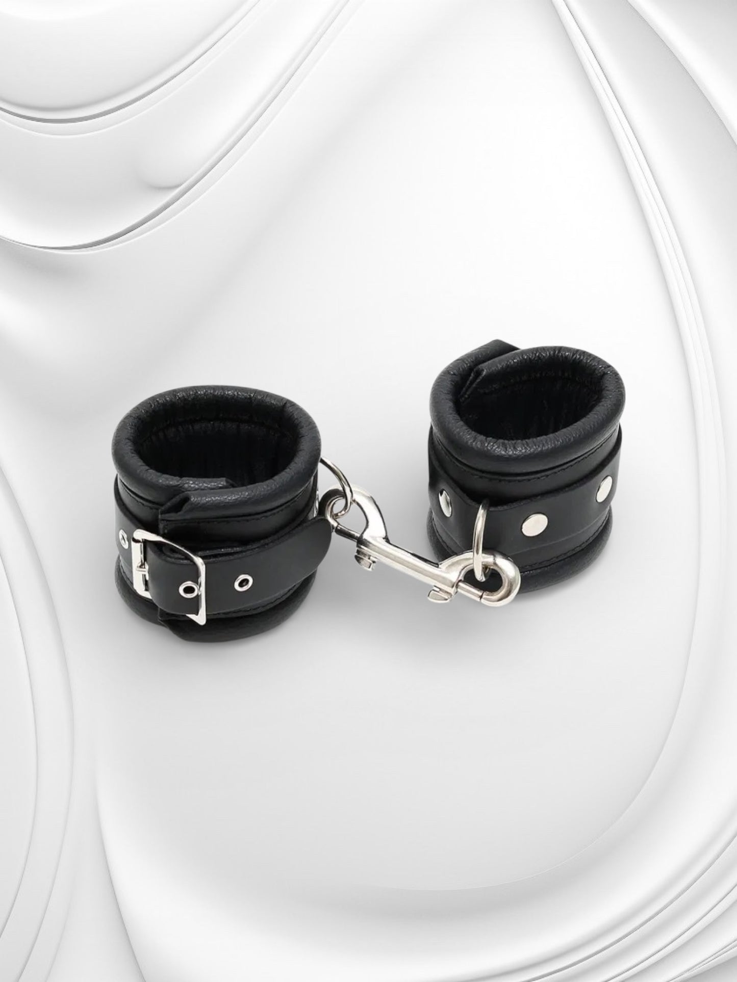 Luxe Leren Handboeien met Verbindingsketting