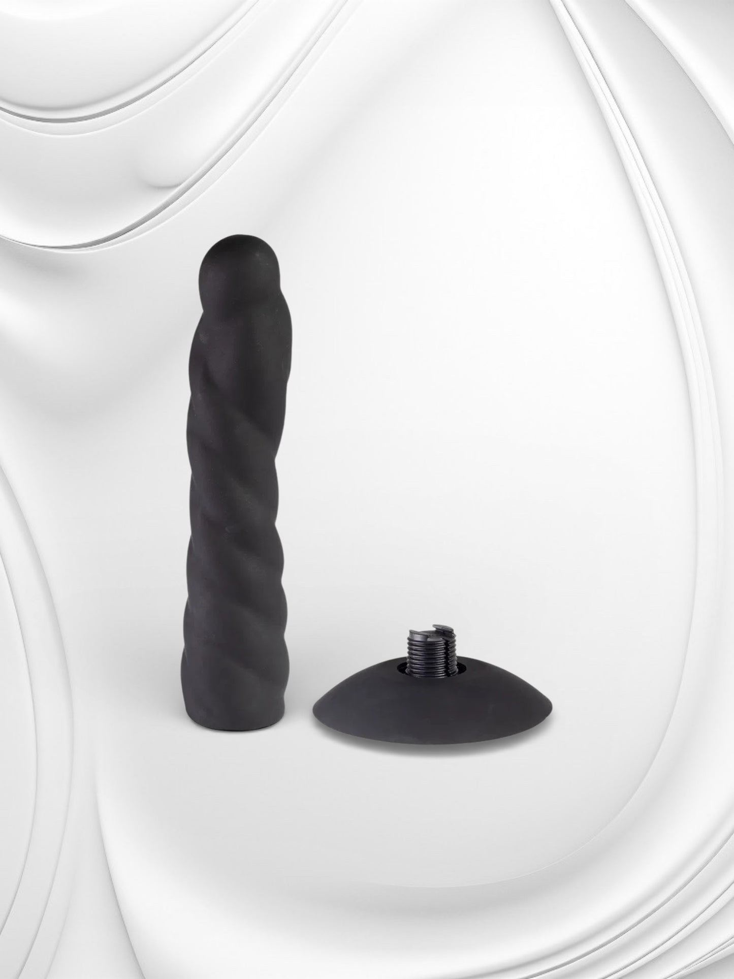 Rimba Strap-On Dildo met Zuignap – Zwart